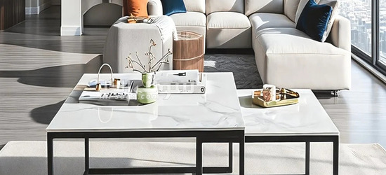 Marble Nesting Coffee Table Set
